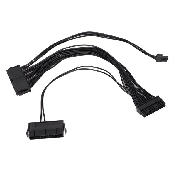 Dual PSU Adapter, 24Pin, Compact, for PC Power Supply