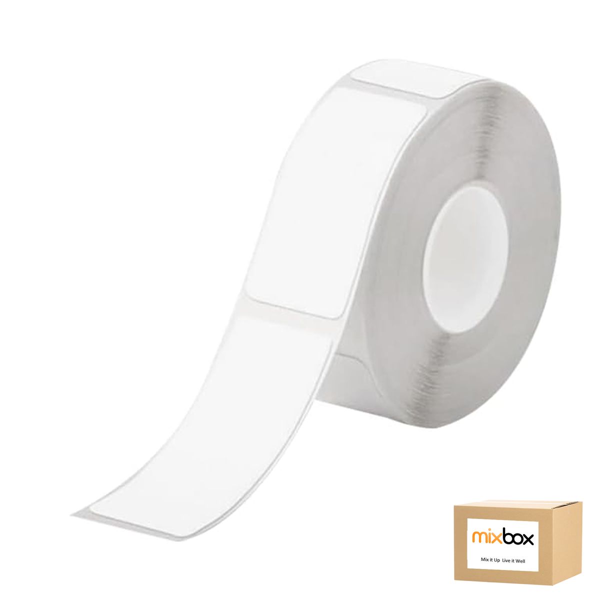 Mix Box Self Adhesive White Labels Thermal Sticker,15x30mm,230 Labels-2Pack