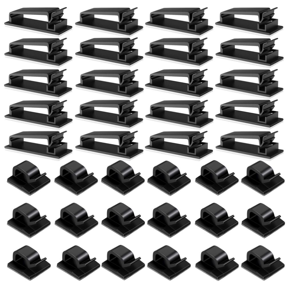 Home Office Medium & Large Cable Clips Jumbo Set Of 40 | Shop Today ...