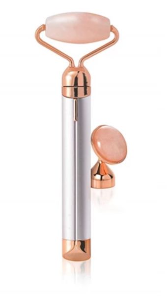 Electric Lifting and Revitalising Jade Rose Quartz Roller for Face Eyes