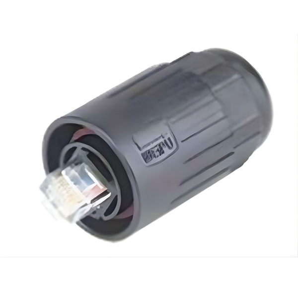 XY-RJ45F6 IP67 Bayonet RJ45 Male Cable-Mount Connector for Outdoor Use