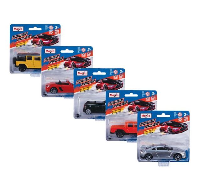 Maisto Dinky 11cm Pullback Power Racers (5 Pack)