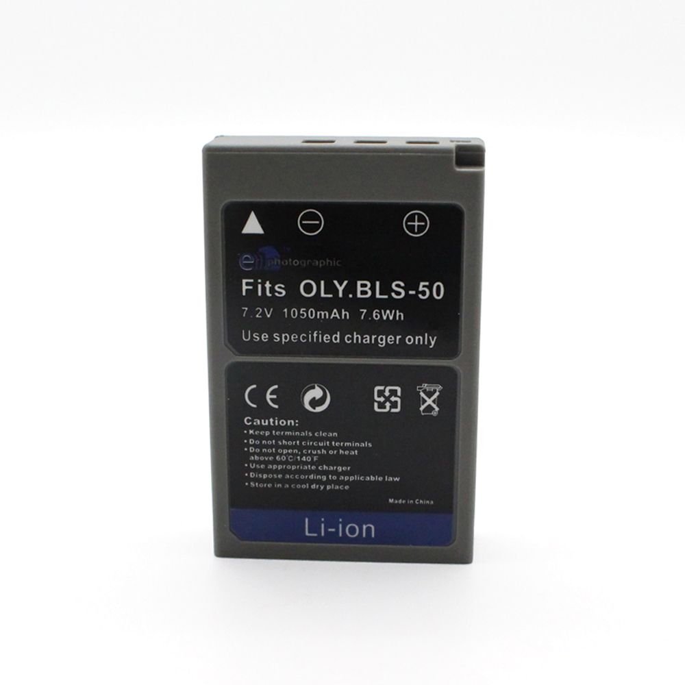 EPhotographic PRO 1050 mAh Lithium Battery for Olympus Cameras BLS50