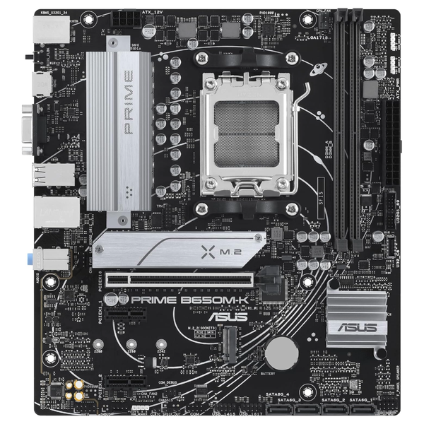 ASUS Prime B650M-K Micro-ATX PC Motherboard - AM5 Motherboard DDR5 PCIe 5.0