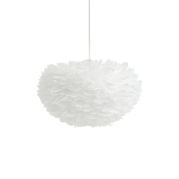 Ecomlight Feather Pendant Light - Soft Glow with E27 Bulb - 3-Color