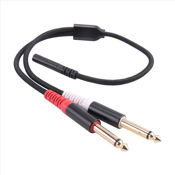 3.5mm to Dual 6.5mm Adapter Audio Aux Cable Double