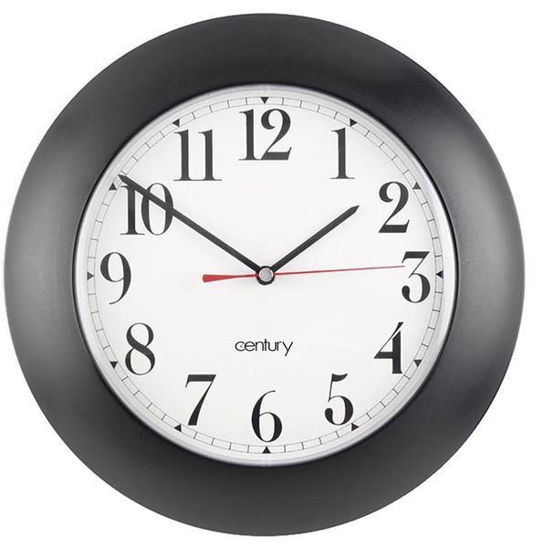 Star Wall Clock Black