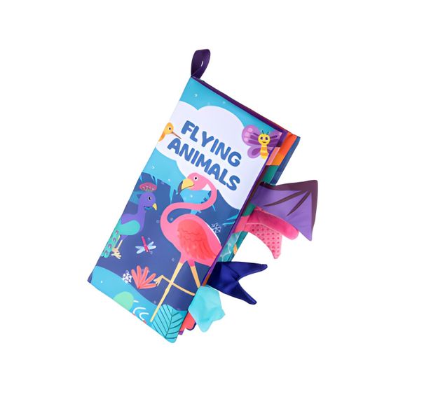 Baby Soft Cloth Book, Activity Crinkle Book Rattle Toy for Infants