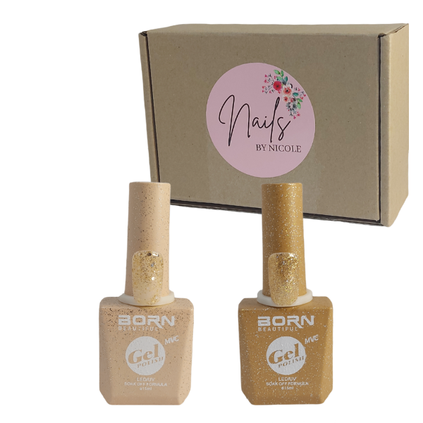 BB UV/LED Gel Nail Polish - Gold - 2 Piece - Nails by Nicole