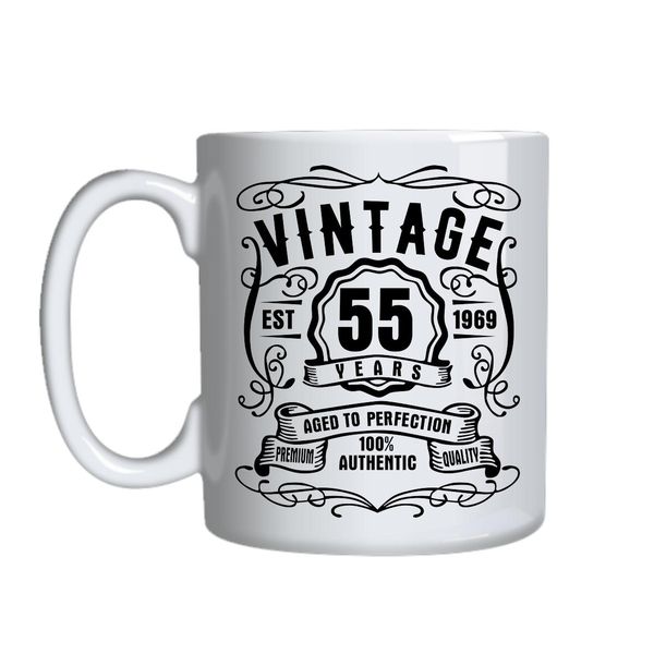Vintage 55 1969 Birthday Gift Idea Mug