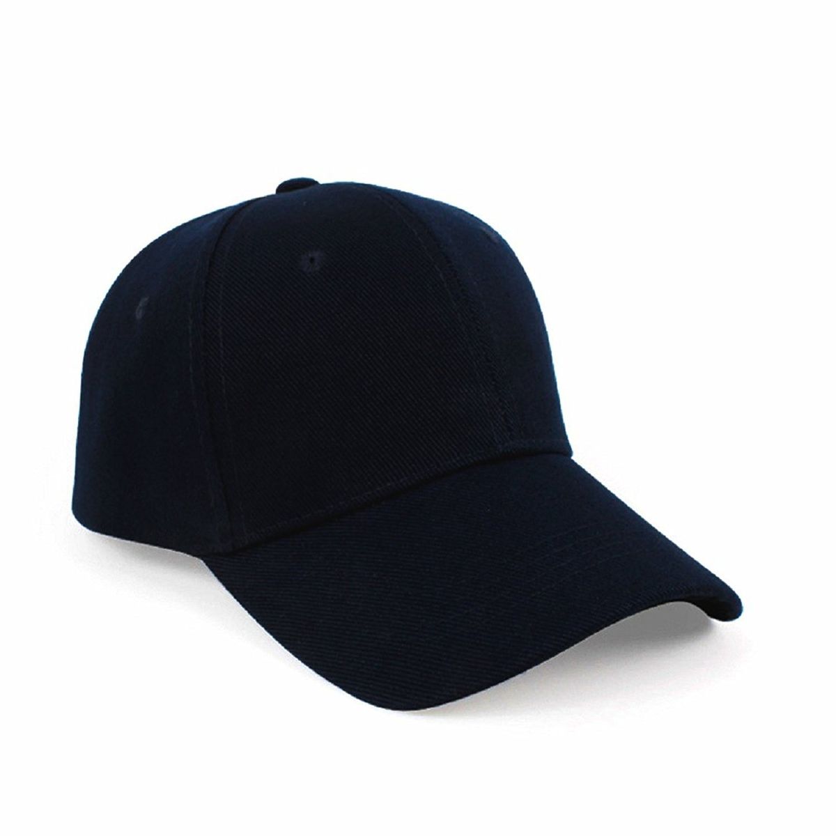 black 6 panel cap