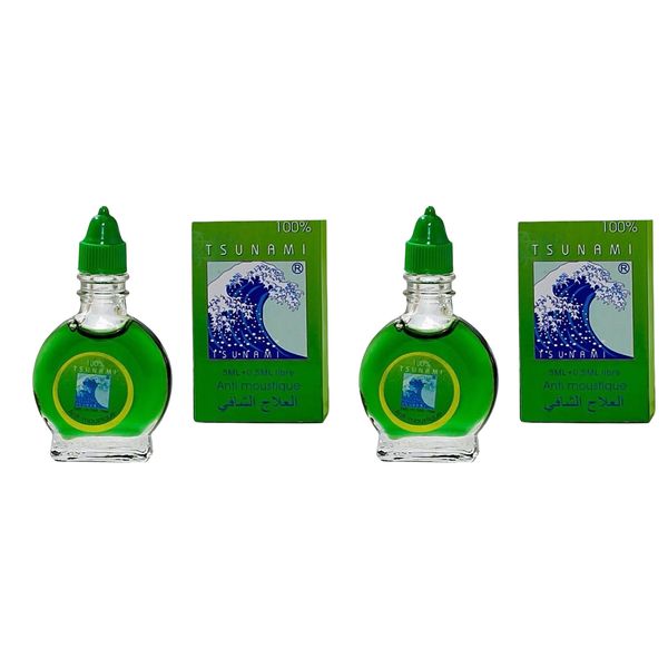 2 Pack Tsunami Ointment 3ml - Multi-Purpose Herbal Balm for Colds &amp; Flu