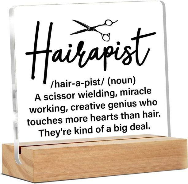 Hair Stylist Acrylic Sign, Thank You Graduation Gift