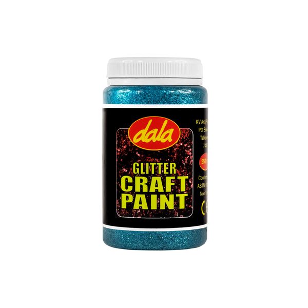 Craft Paint Glitter Aqua 250ml