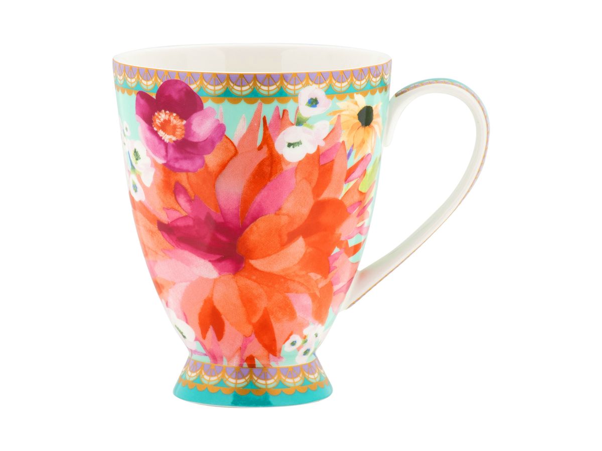 Maxwell and Williams Dahlia Daze Footed Mug 300ml Buy Online in