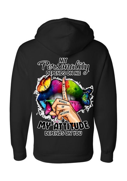 My Attitude depends on you - Kiddies Hoodie