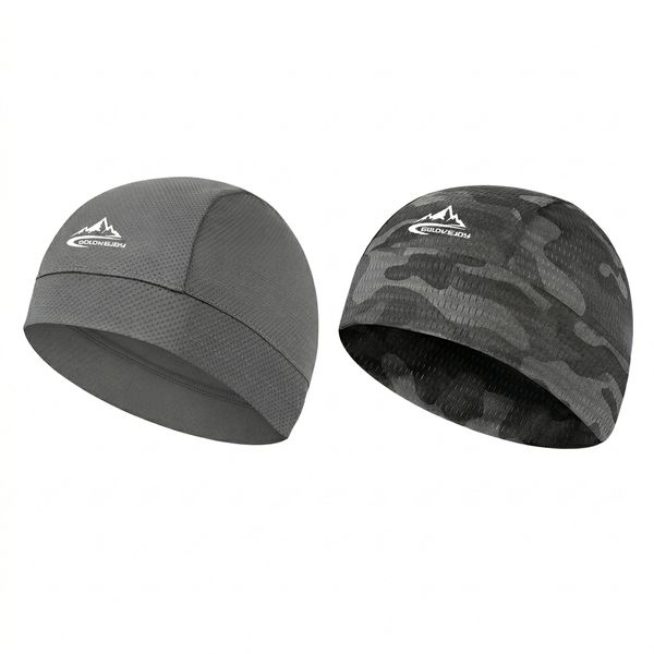 2-Pack Cooling Skull Cap - Breathable Mesh Quick Dry Helmet Liner