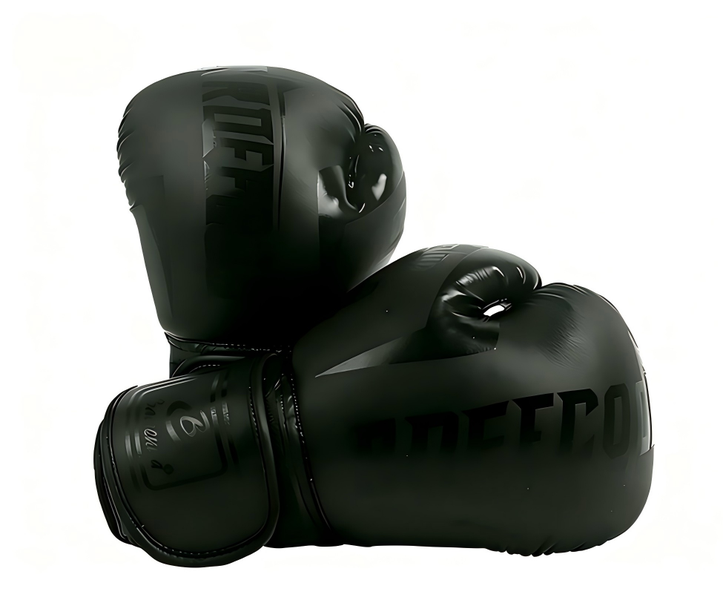 RDFFCOO Youth Boxing Gloves 6oz - Black Sparring Gloves with Secure Fit