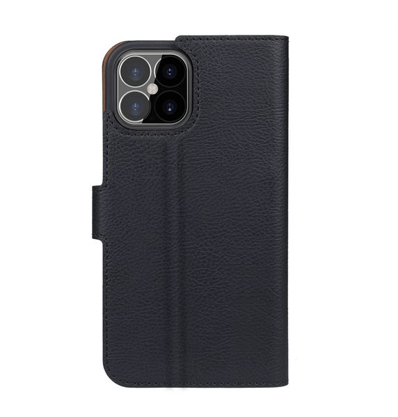 XQISIT Slim Wallet Selection Anti Bacterial iPhone 12/12 Pro Cover - Black