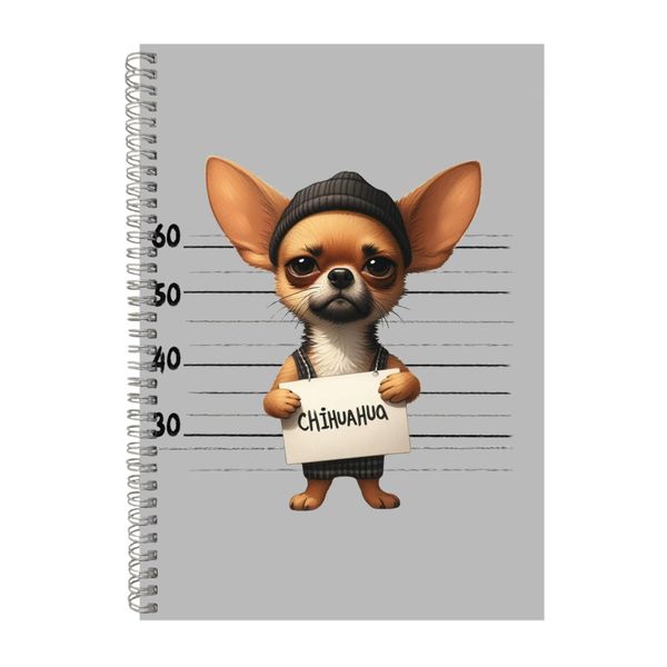 Chihuahua A4 Notebook Spiral Lined Trendy Notepad Dog Gift Idea 303