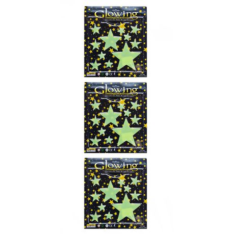 Large Pack Of Glow-In-The-Dark Stars - Pack Of 3 Image