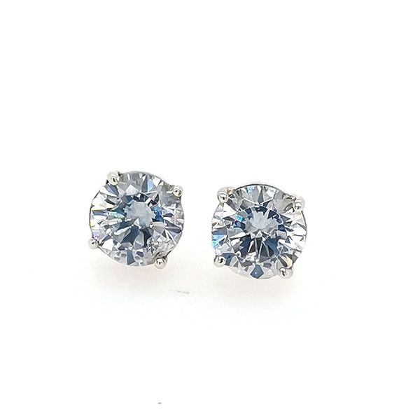 Stud Earrings With Cubic Zirconia Stones