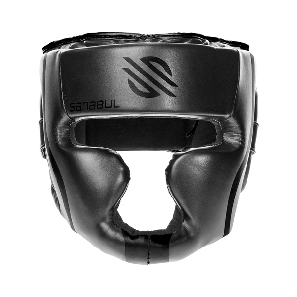 Sanabul Essential MMA Boxing Kickboxing Head Gear - Black