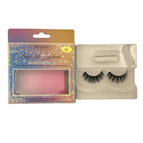 Bling Girl Self Adhesive Quick Press on eyelash #34