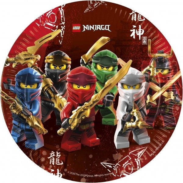 Lego Ninjago Paper Plates 23cm