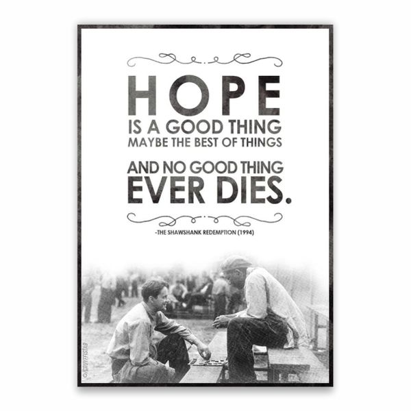Shawshank Redemption Quote Poster - A1