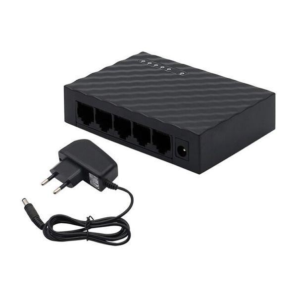 Mini 5 Port Desktop 1000 Mbps Ethernet Switch Adapter Switching Hub-Q-JH01