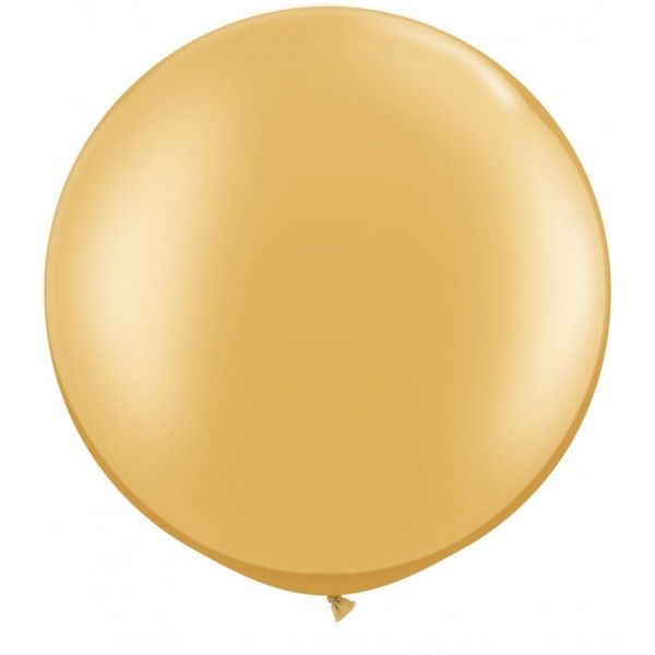 3 Feet Latex Plain Round Gold