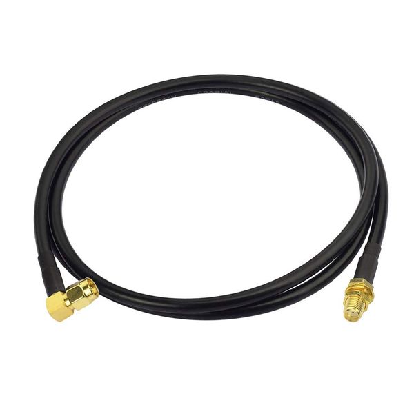 RF coaxial SMA Male to SMA Female Bulkhead RG174 Right Angle Cable