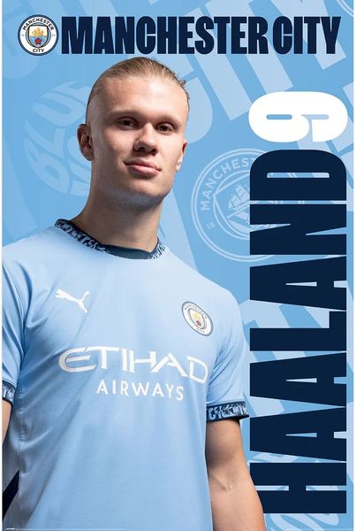 Manchester City F.C. (Erling Haaland) Poster