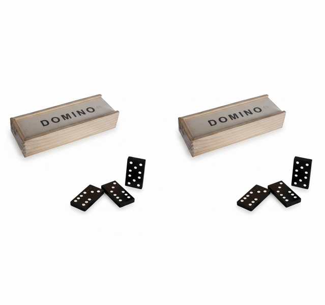 Game Dominoes Wdn 15x5x3cm - 2 Pack