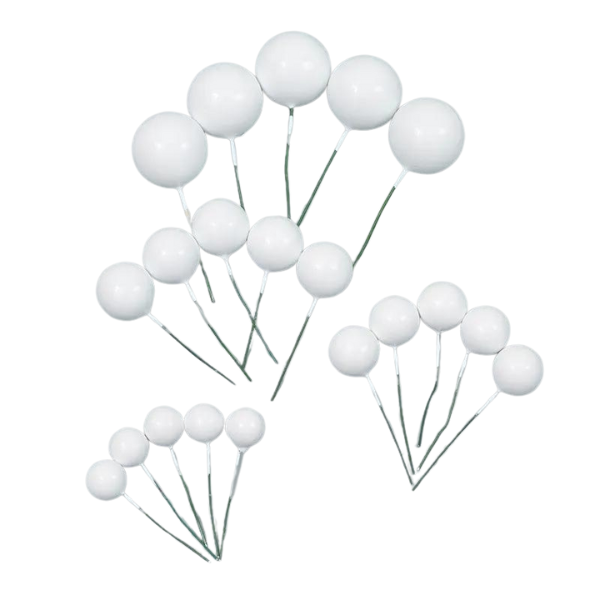 Cake Decorating Styrofoam Balls - White
