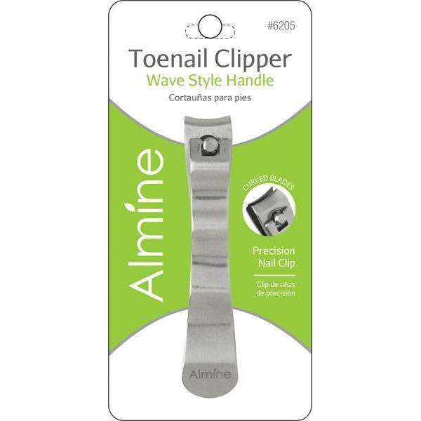 Ann06205 - Almine - Stainless Steel Wave Style Toenail Clipper - 4 Pack