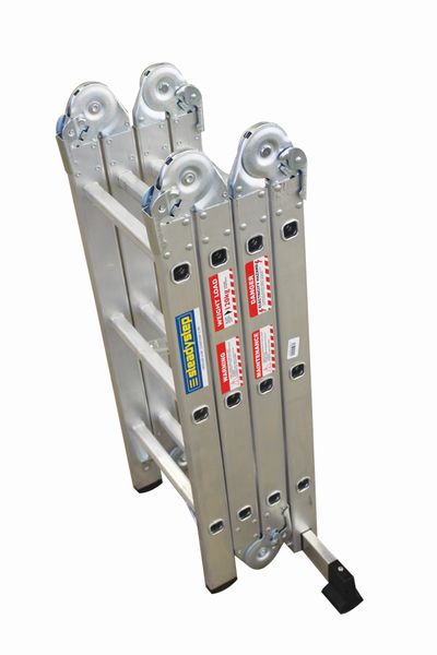 MTS Aluminum &amp; Steel Multi-Purpose Folding Ladder 4x3