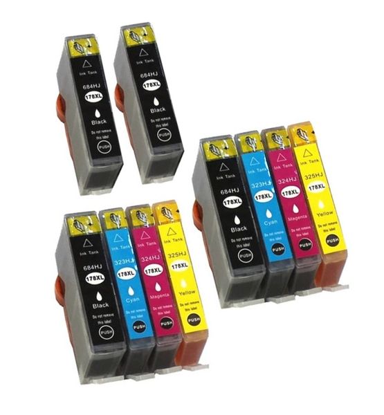 HP 178XL / 178 Twin Multipack + 2 Extra Black Ink Cartridges - Compatible