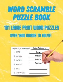 Word Scramble Puzzle Book: 101 Large Print Word Puzzles | Shop Today ...