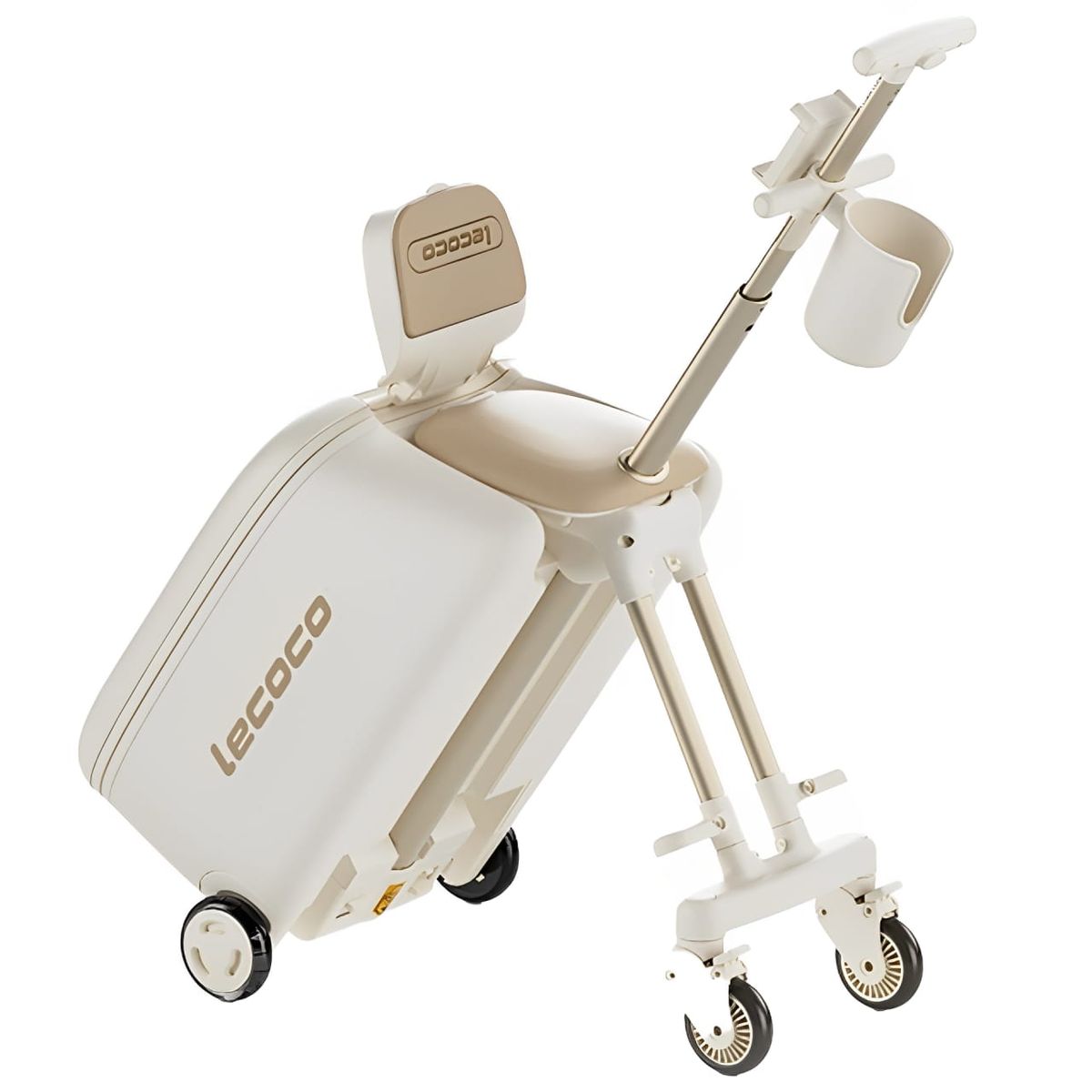 Lecoco Ride-On Stroller Bag - Toddler Travel Suitcase