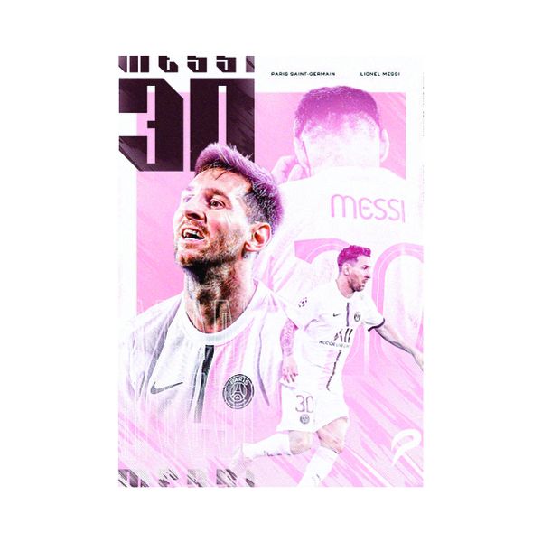 Goat Messi Pink - A1 poster