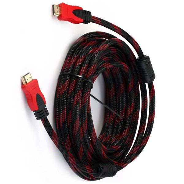 HDMI Braided Cable 20m-Black And Red