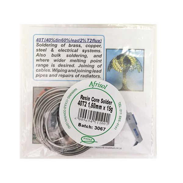 AFRISOL Solder Resin Core 40T 1,6mm 15g
