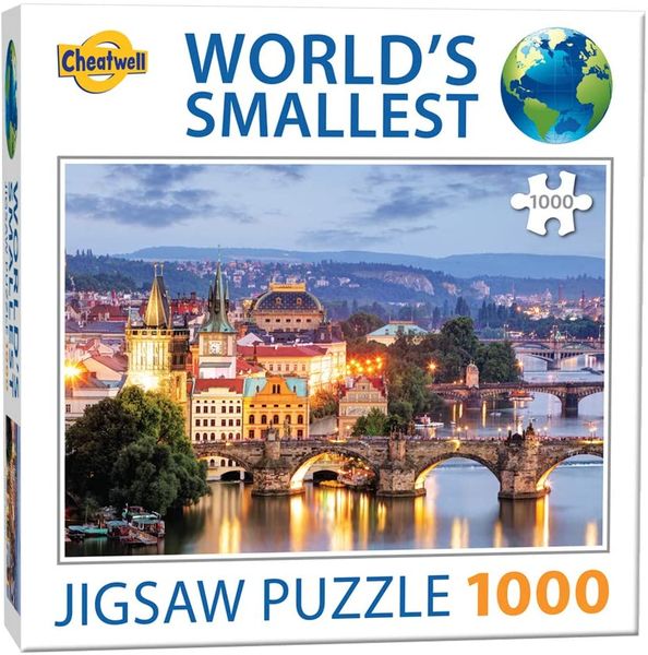 World's Smallest 1000 Piece Puzzle-Prague Bridges