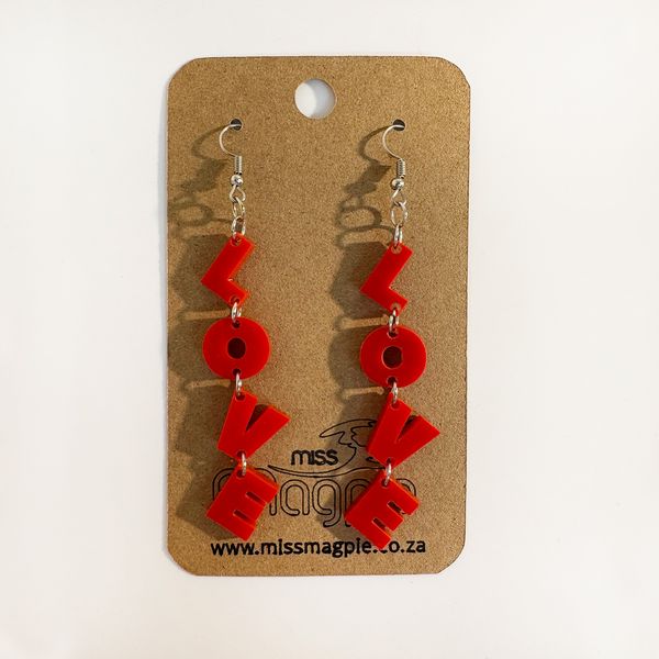 Miss Magpie Love Drop Earrings