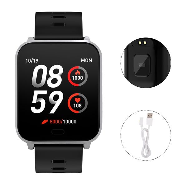 K10 Smart Band: Silver/Black