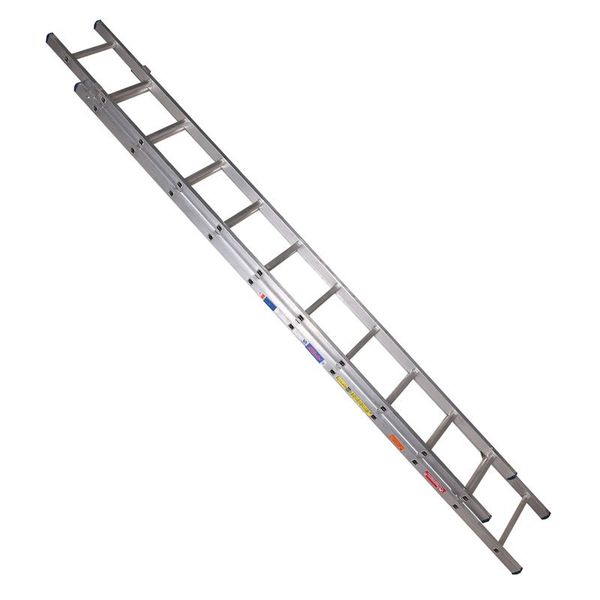 ZYS - Push-Up Extension Aluminium Ladder - 11 Step 2 Section - 6m
