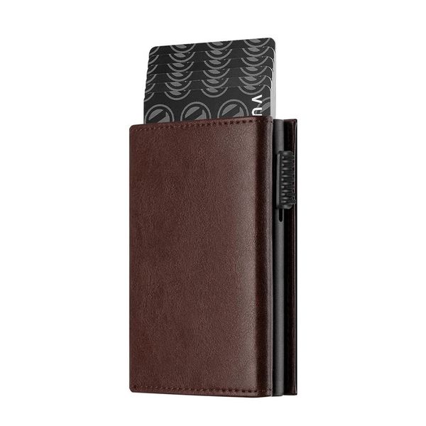 Men's Slim Genuine Leather Credit Card Holder Wallet