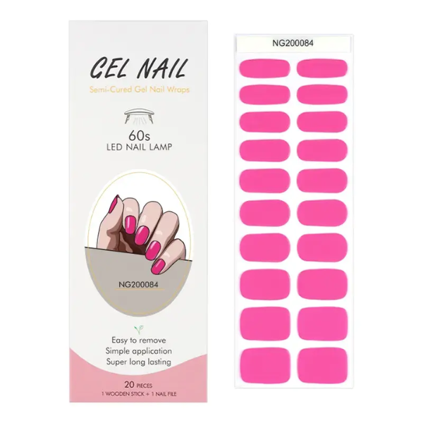 UV/LED Semi Cured Gel Nail Wraps